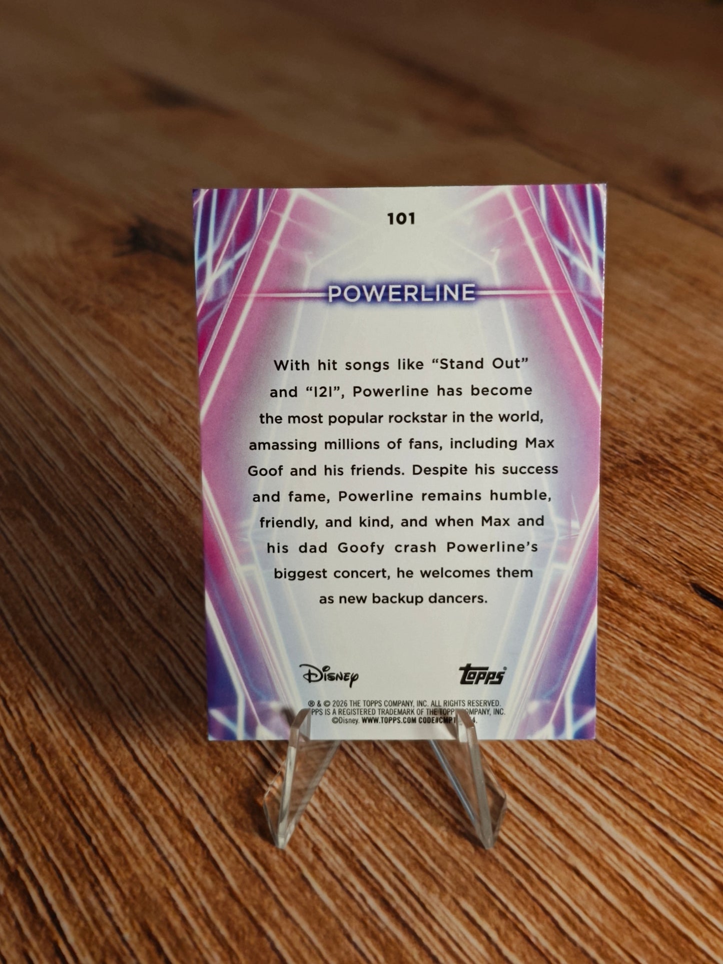 2026 Topps Disney Neon Powerline Diamante #101