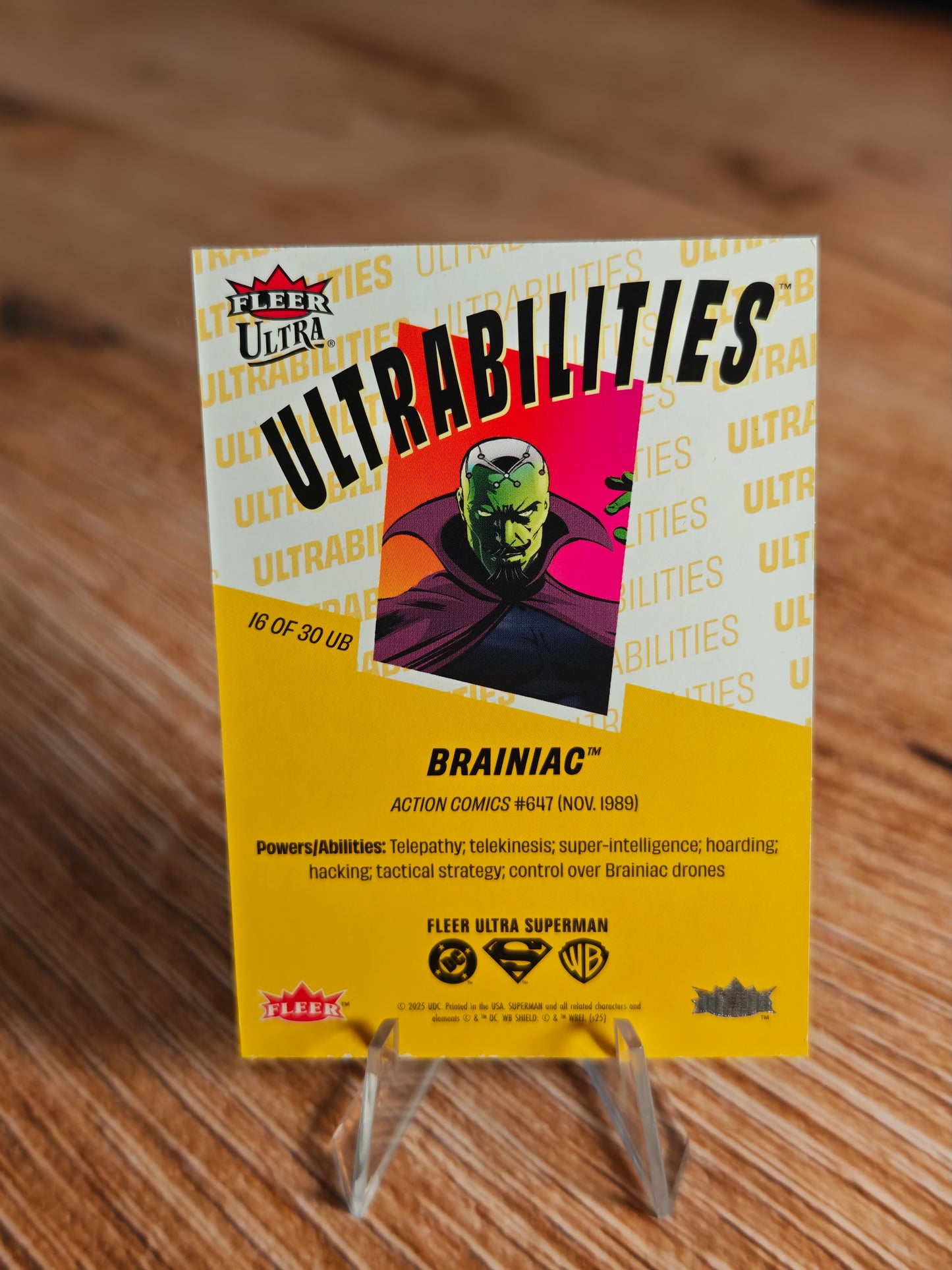 2026 Fleer Ultra Superman Brainiac Ultrabilities