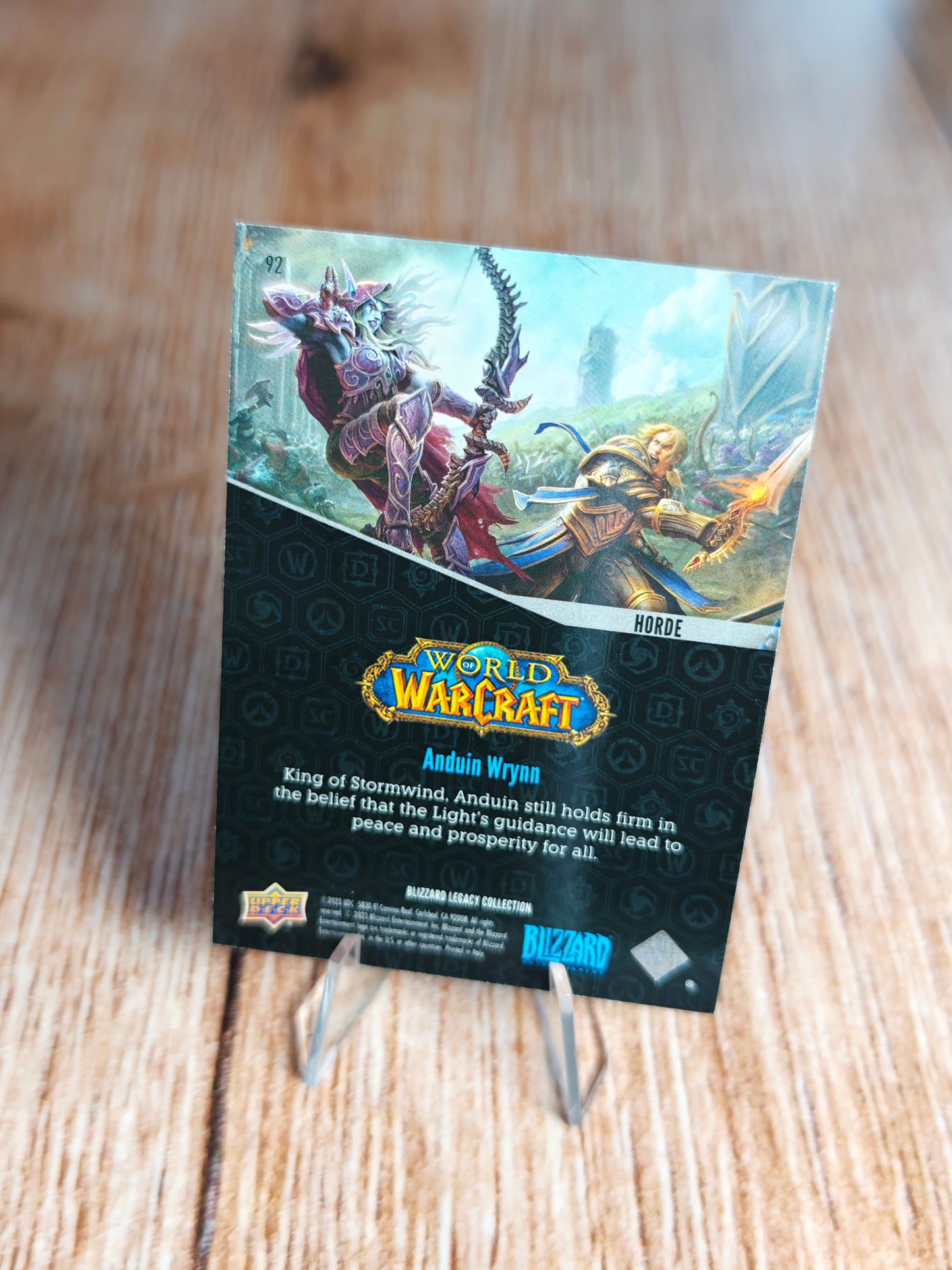 2023 Upper Deck Blizzard Legacy Collection Anduin Wrynn Red Horde