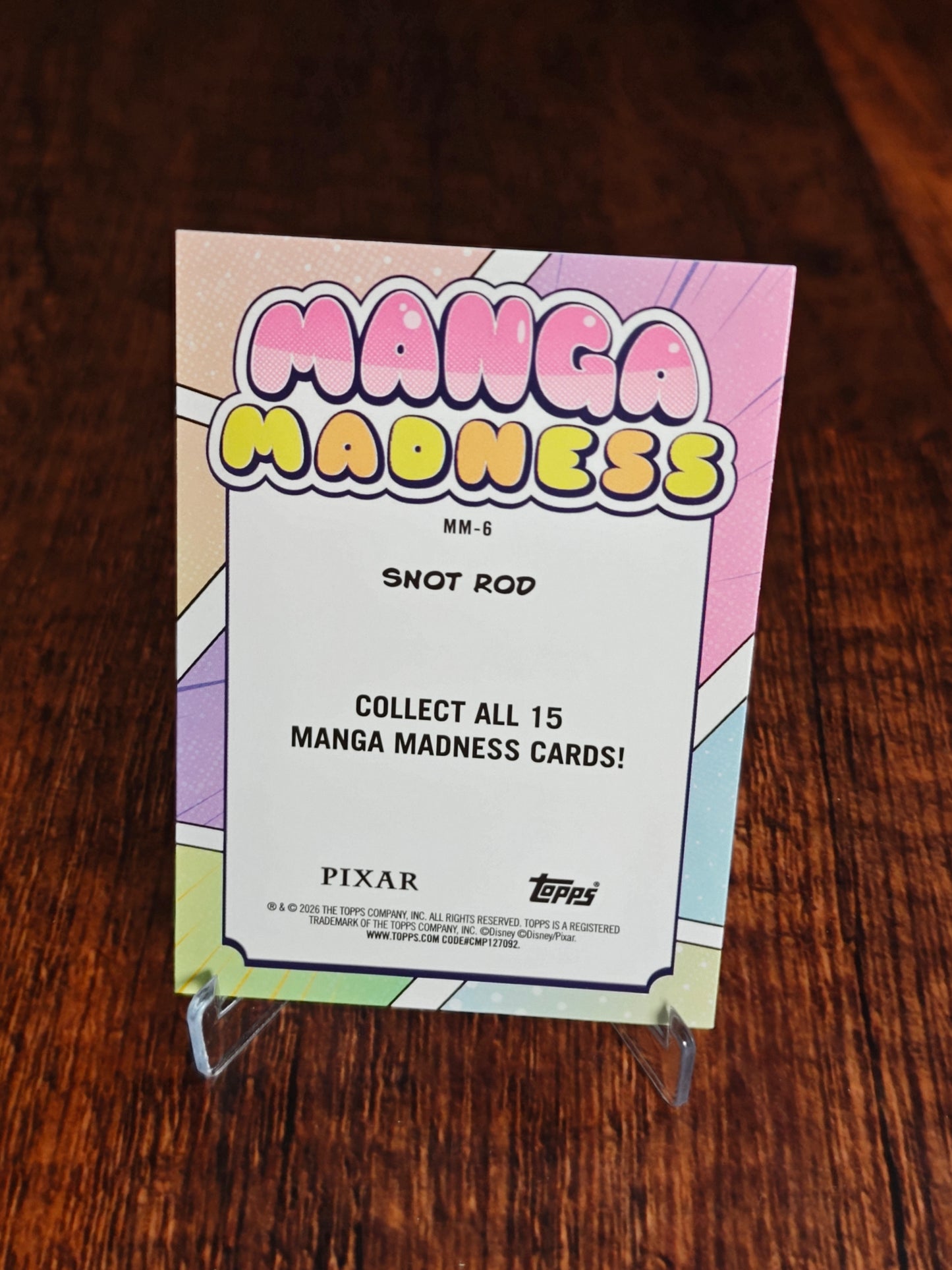 2026 Topps Disney Neon Manga Madness Snot Rod