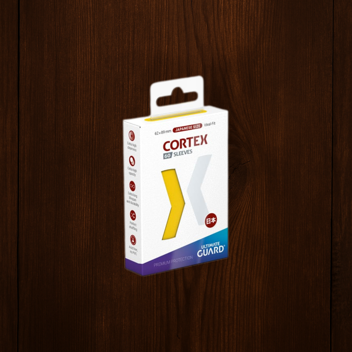 Ultimate Guard Cortex Sleeves Japanese Size (60) - Yellow