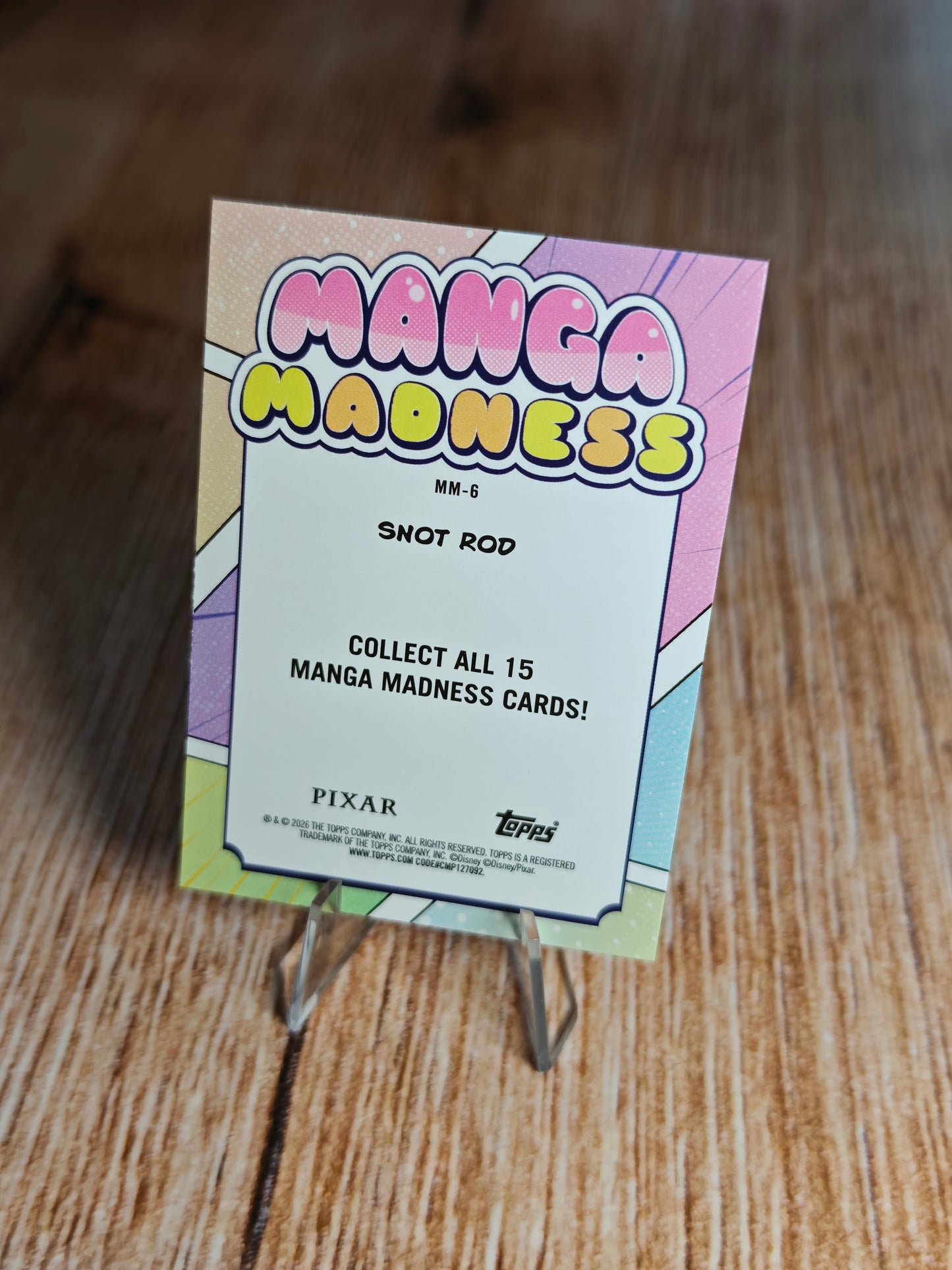 2026 Topps Disney Neon Manga Madness MM-6 Snot Rod