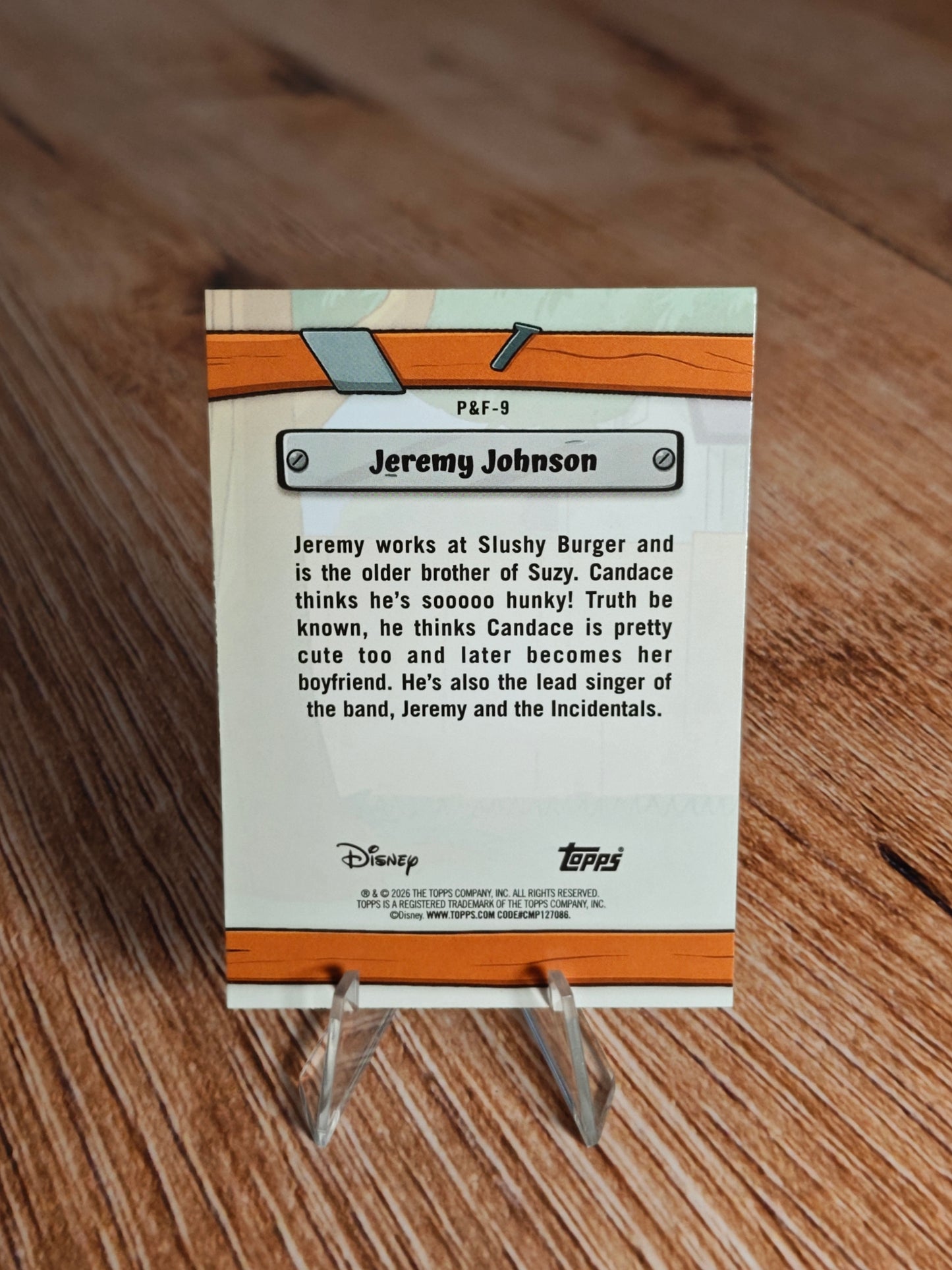 2026 Topps Disney Neon Jeremy Johnson P&F-9