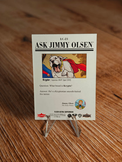 2026 Fleer Ultra Superman Ask Jimmy Olsen Krypto
