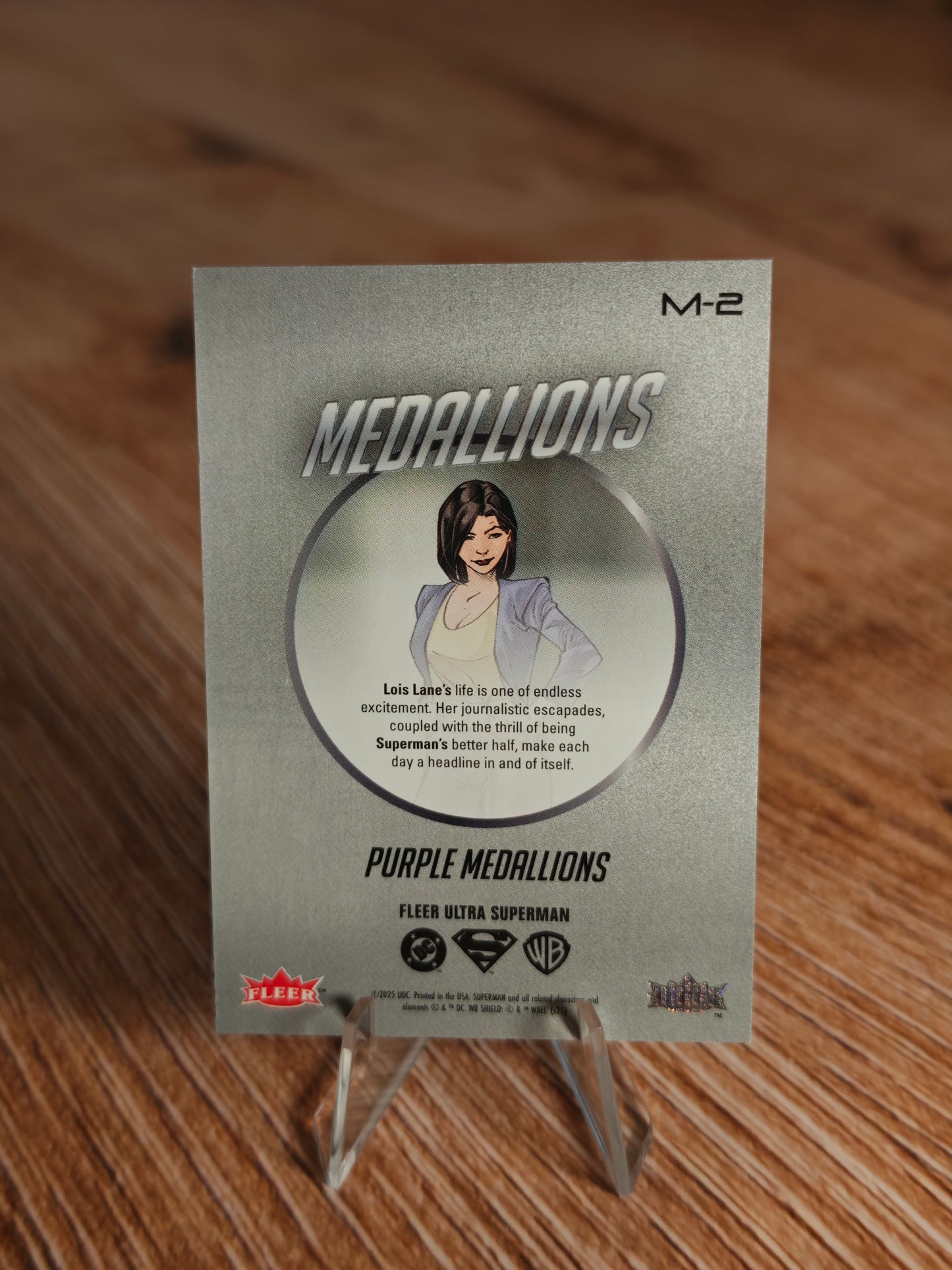 2026 Fleer Ultra Superman Lois Lane Purple Medallion