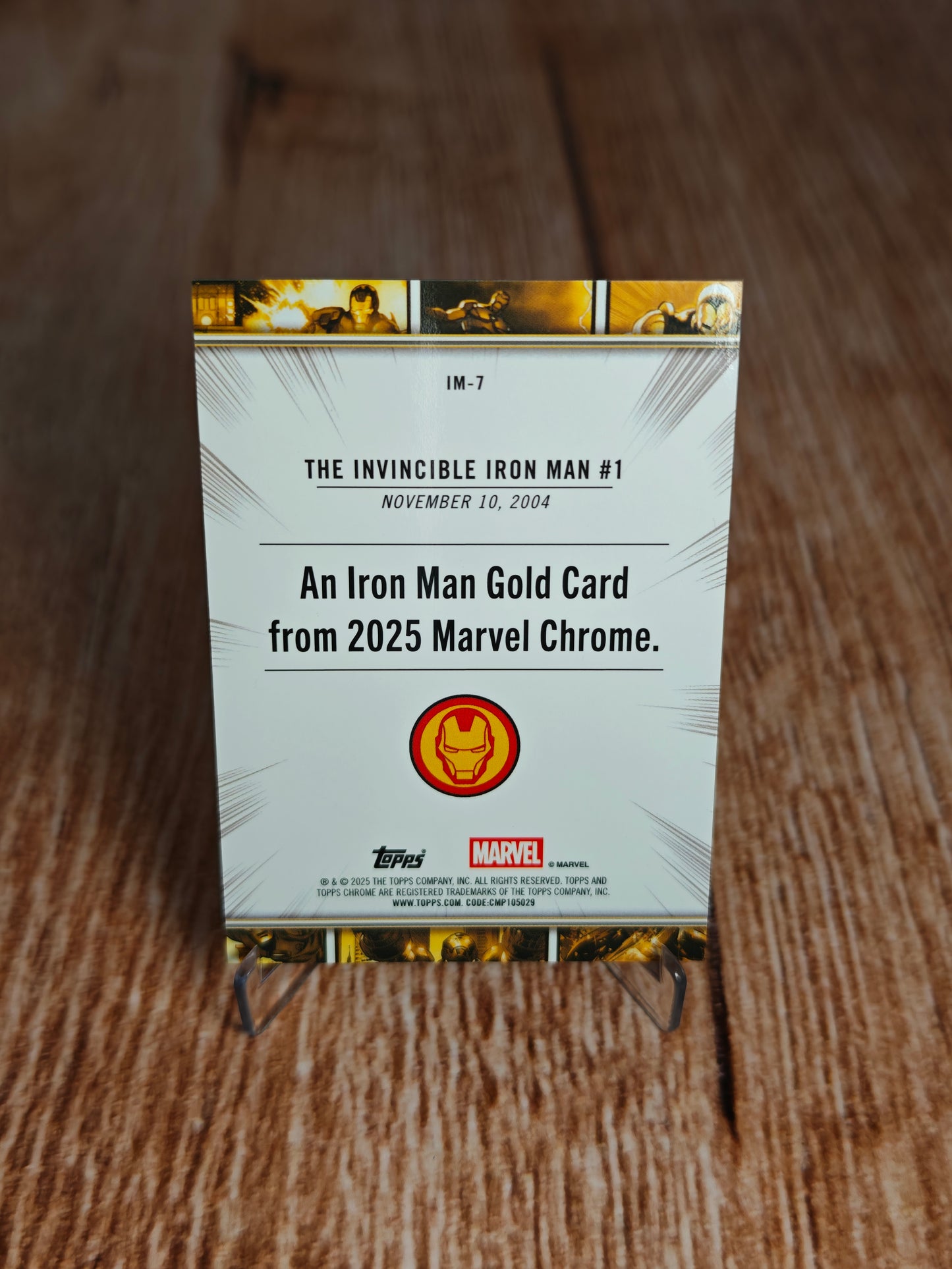 2025 Topps Chrome Marvel Iron Man Gold #IM-7