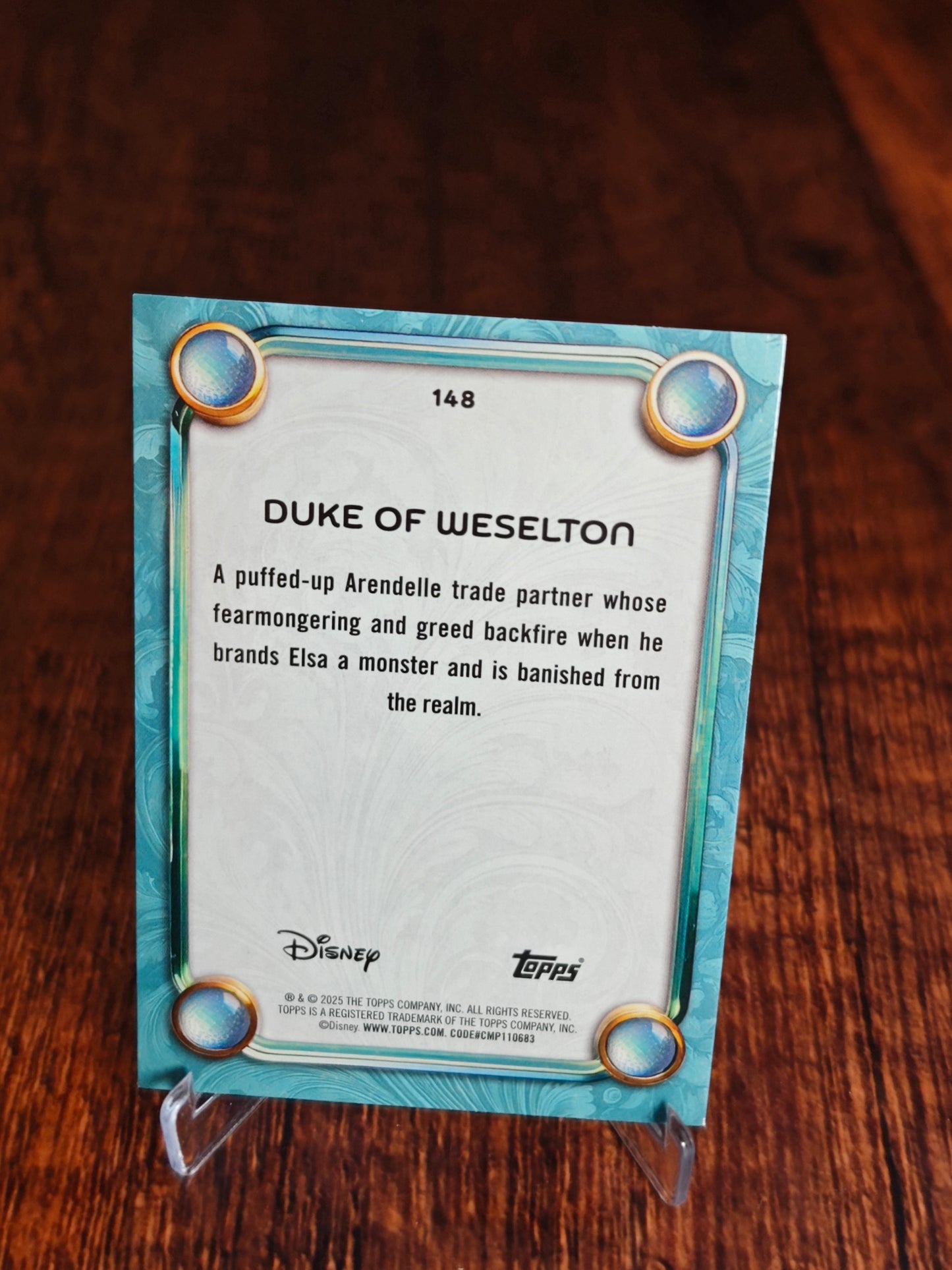 Topps Disney Wonder Duke of Weselton Refractor