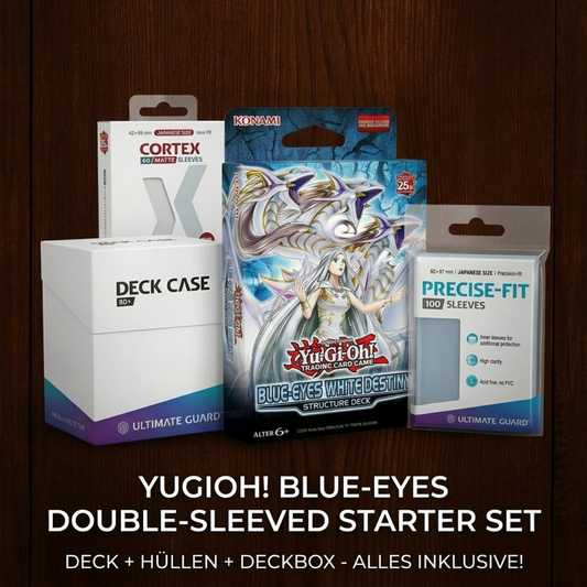 Yu-Gi-Oh! Blue-Eyes Double-Sleeved Starter Set (Weiß)