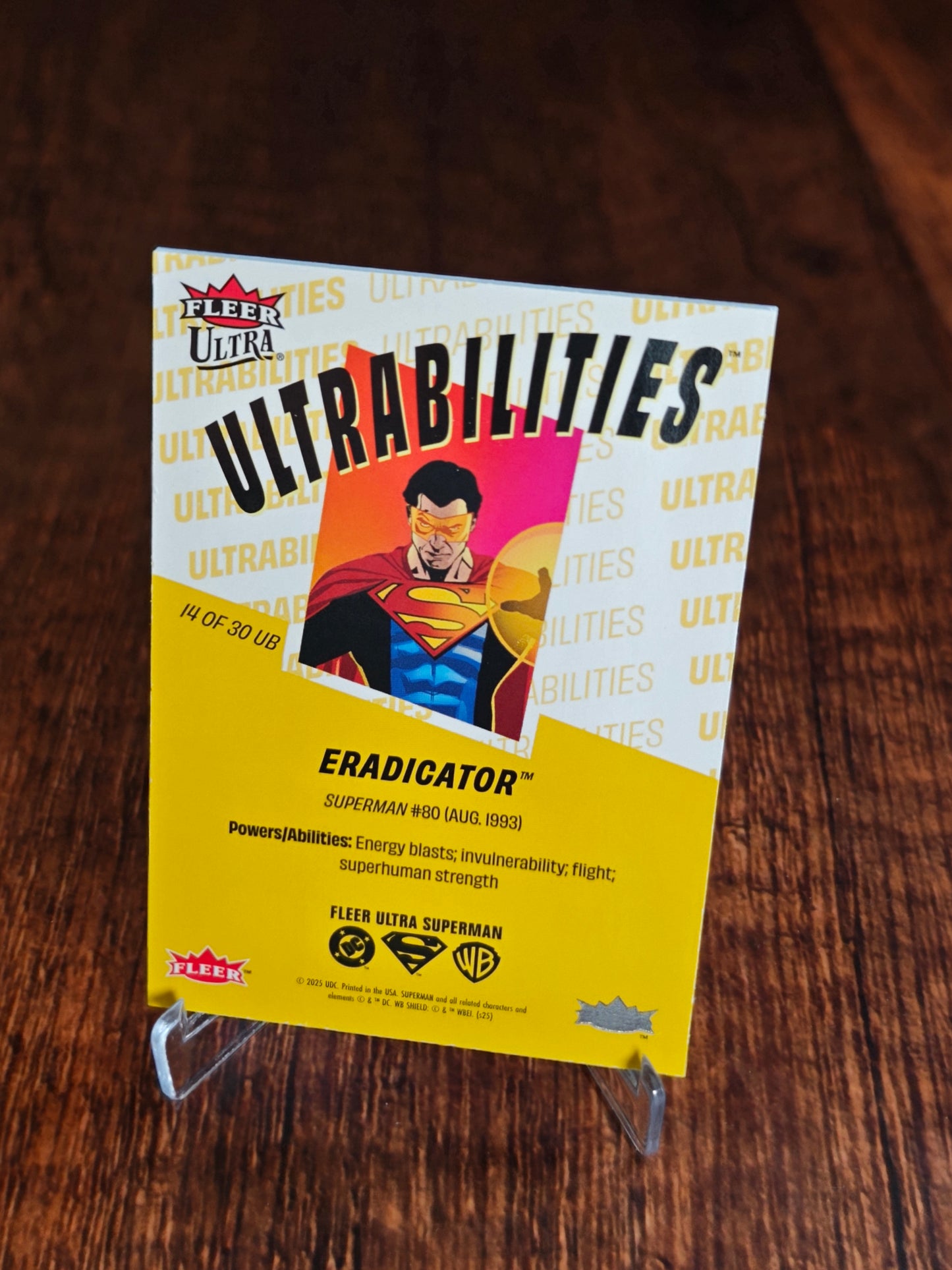 Fleer Ultra Superman Eradicator Ultrabilities