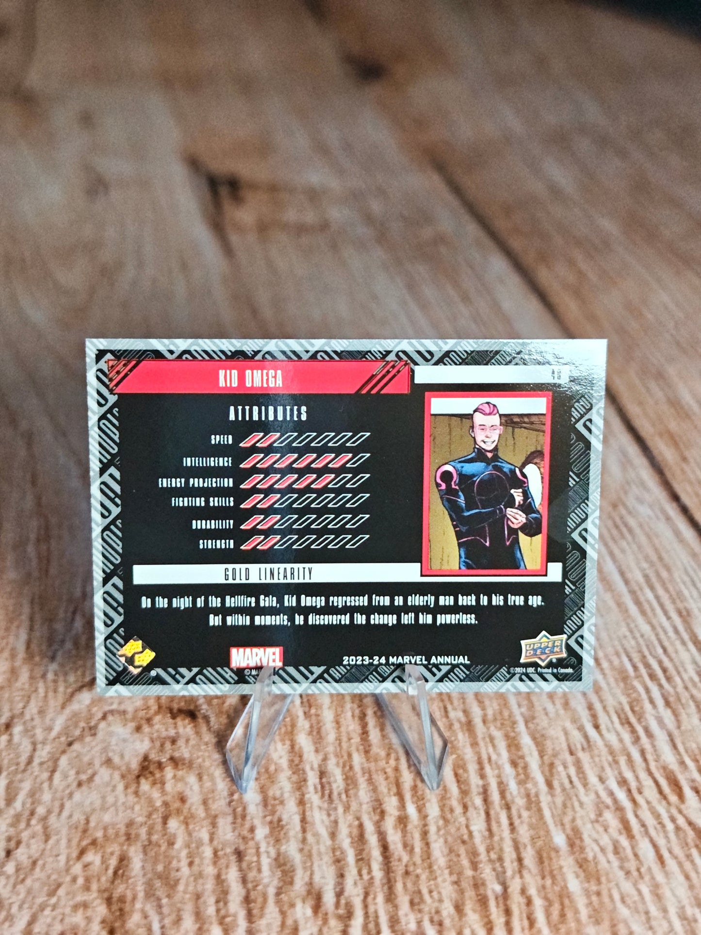 Kid Omega Gold Linearity /88 Upper Deck Marvel Annual 2023-24
