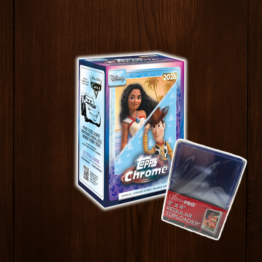 2026 Topps Chrome Disney Value Box + Ultra Pro Toploader Regular Gratis