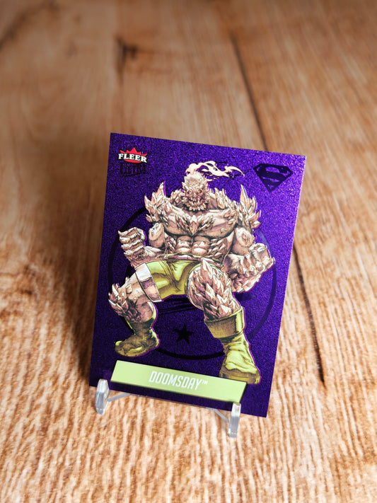 Fleer Ultra Superman Doomsday Purple Medallion