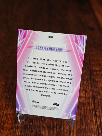 2026 Topps Disney Neon Maleficent Diamante
