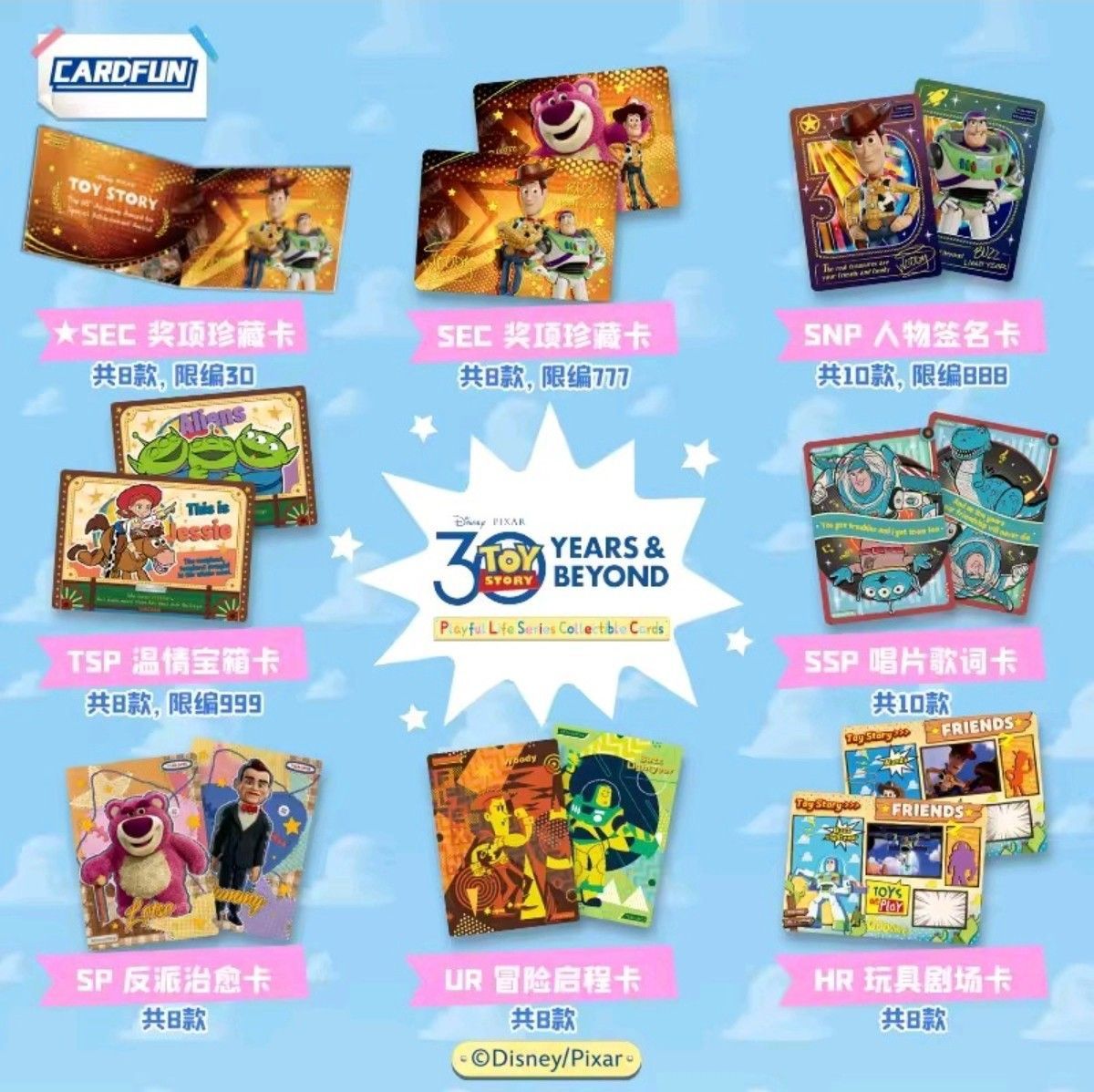 Cardfun Disney Toy Story 30th Anniversary Fun Life Series Box (CN)