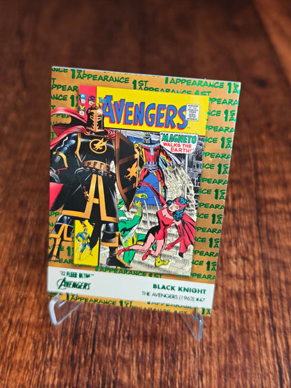 2022 Fleer Ultra Avengers Black Knight 1st Appearances Green
