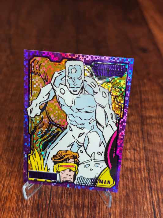 2023 Upper Deck Marvel The Infinity Trilogy Iceman Purple Boxes /99