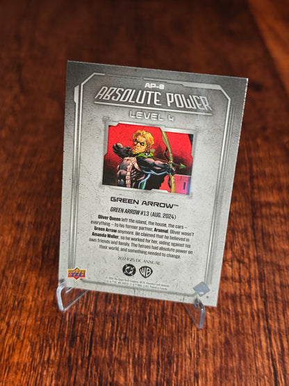 2024-25 Upper Deck DC Annual Absolute Power Green Arrow Level 4