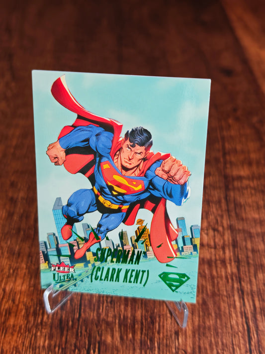Fleer Ultra Superman Clark Kent Green