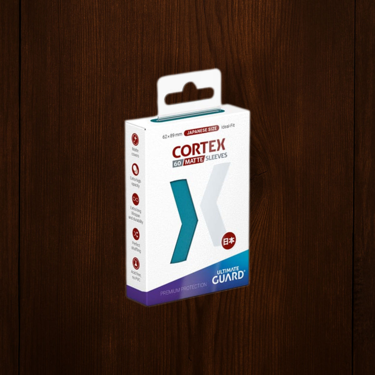 Ultimate Guard Cortex Sleeves Matte Japanese Size (60) - Petrol
