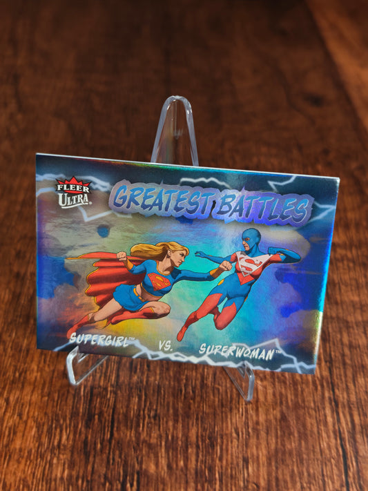 Fleer Ultra Superman Greatesr Battles Supergirl vs Superwoman GB-21