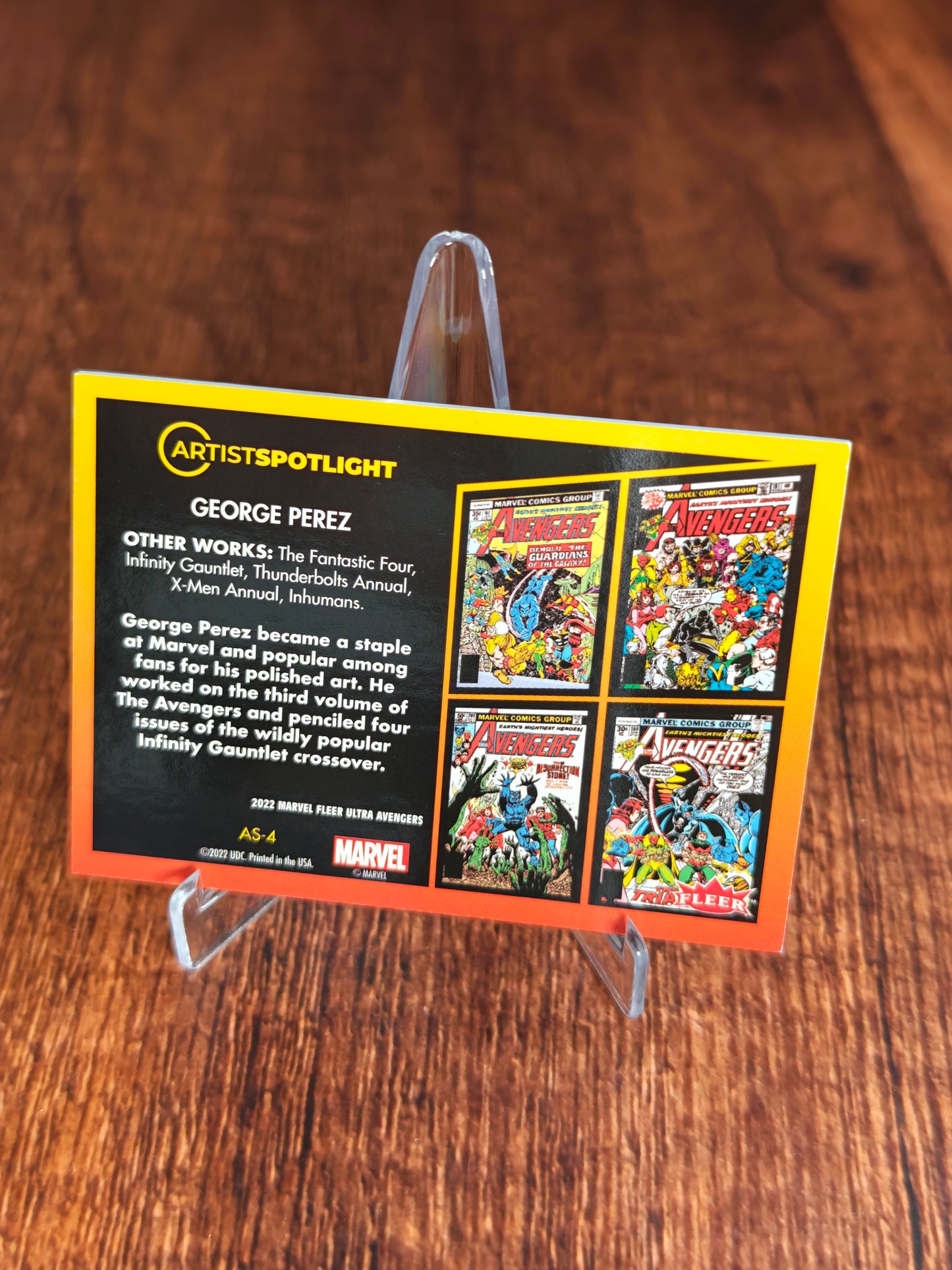 2022 Fleer Ultra Avengers Artist Spotlight AS-4 George Perez