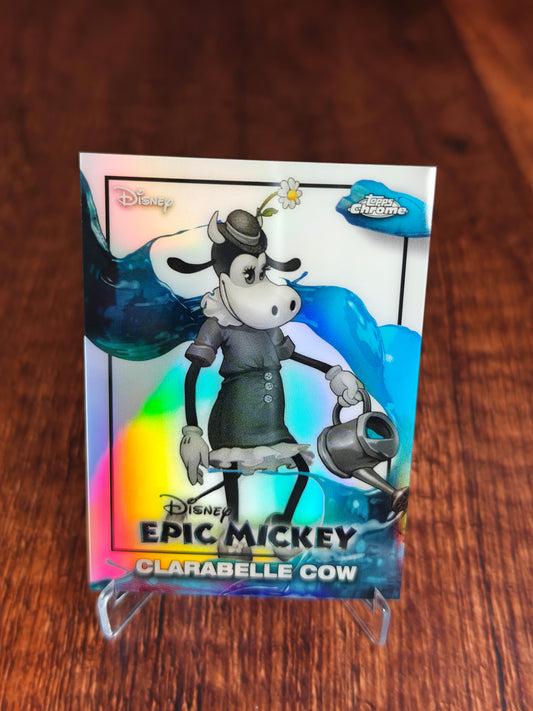 2026 Topps Disney Neon Epic Mickey Clarabelle Cow Chrome