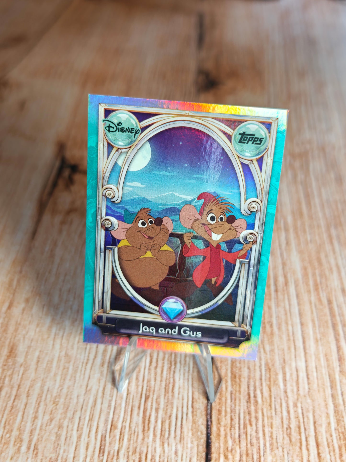 2026 Topps Disney Wonder #111 Jaq and Gus Holo