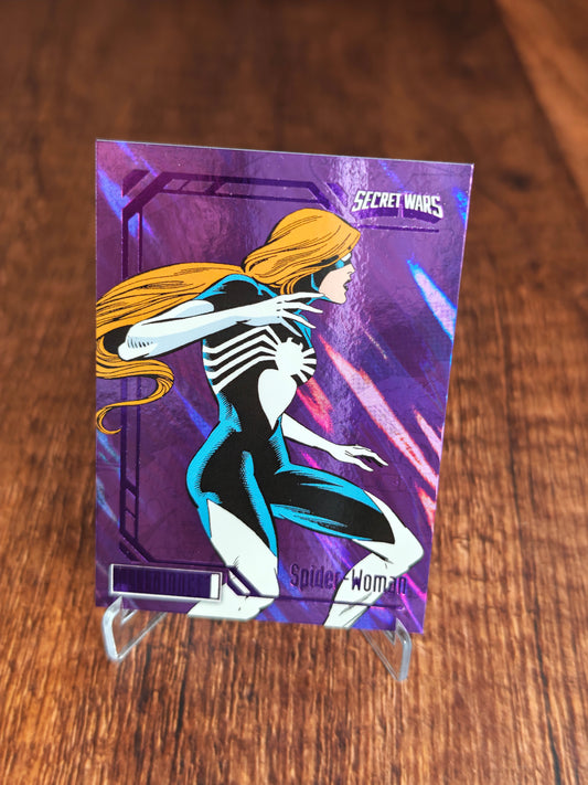 2024 Upper Deck Marvel Secret Wars Spider-Woman Purple Boxes /99