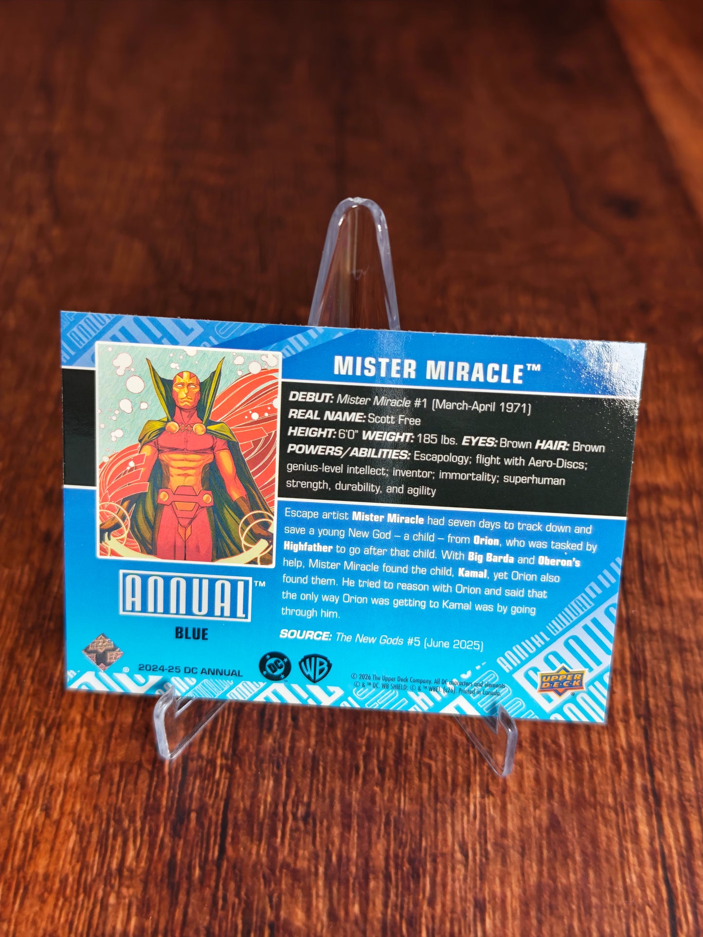 2024-25 Upper Deck DC Annual Mister Miracle Blue