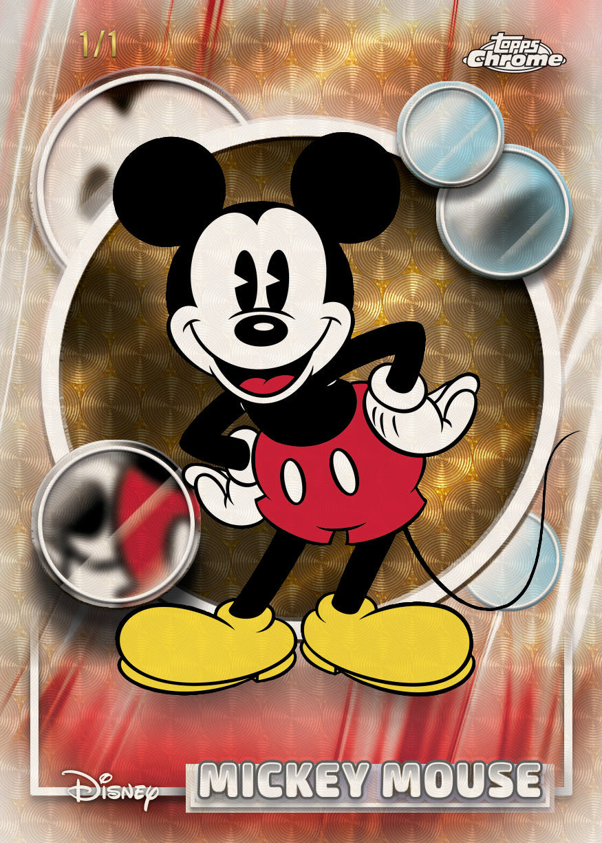 2026 Topps Chrome Disney Value Box + Ultra Pro Toploader Regular Gratis