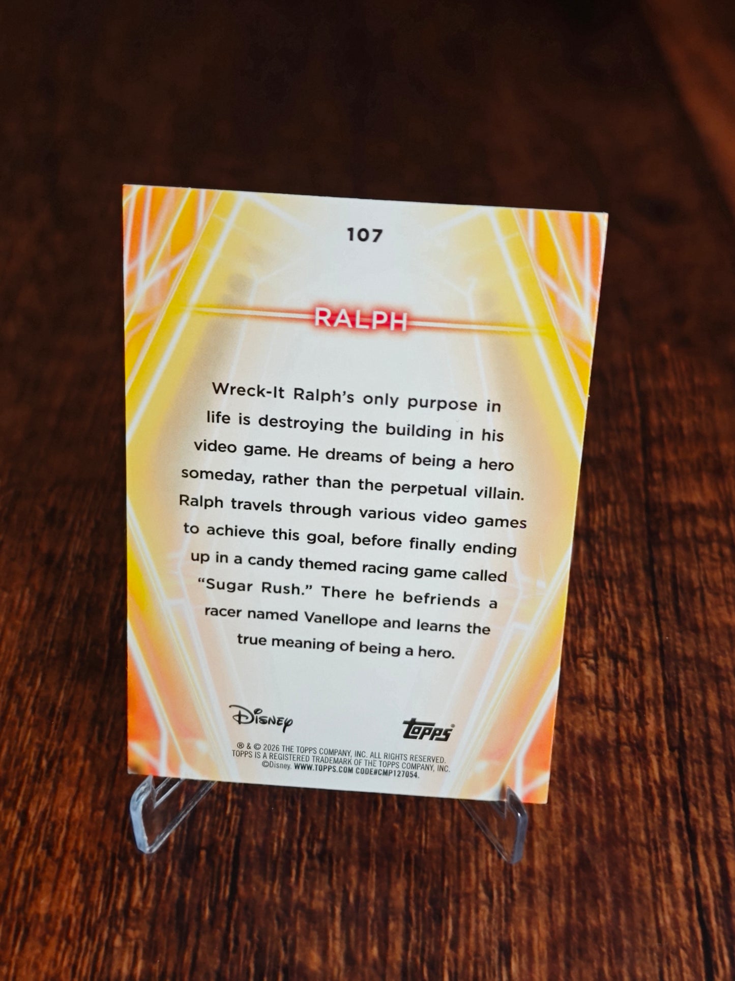 2026 Topps Disney Neon Ralph Diamante