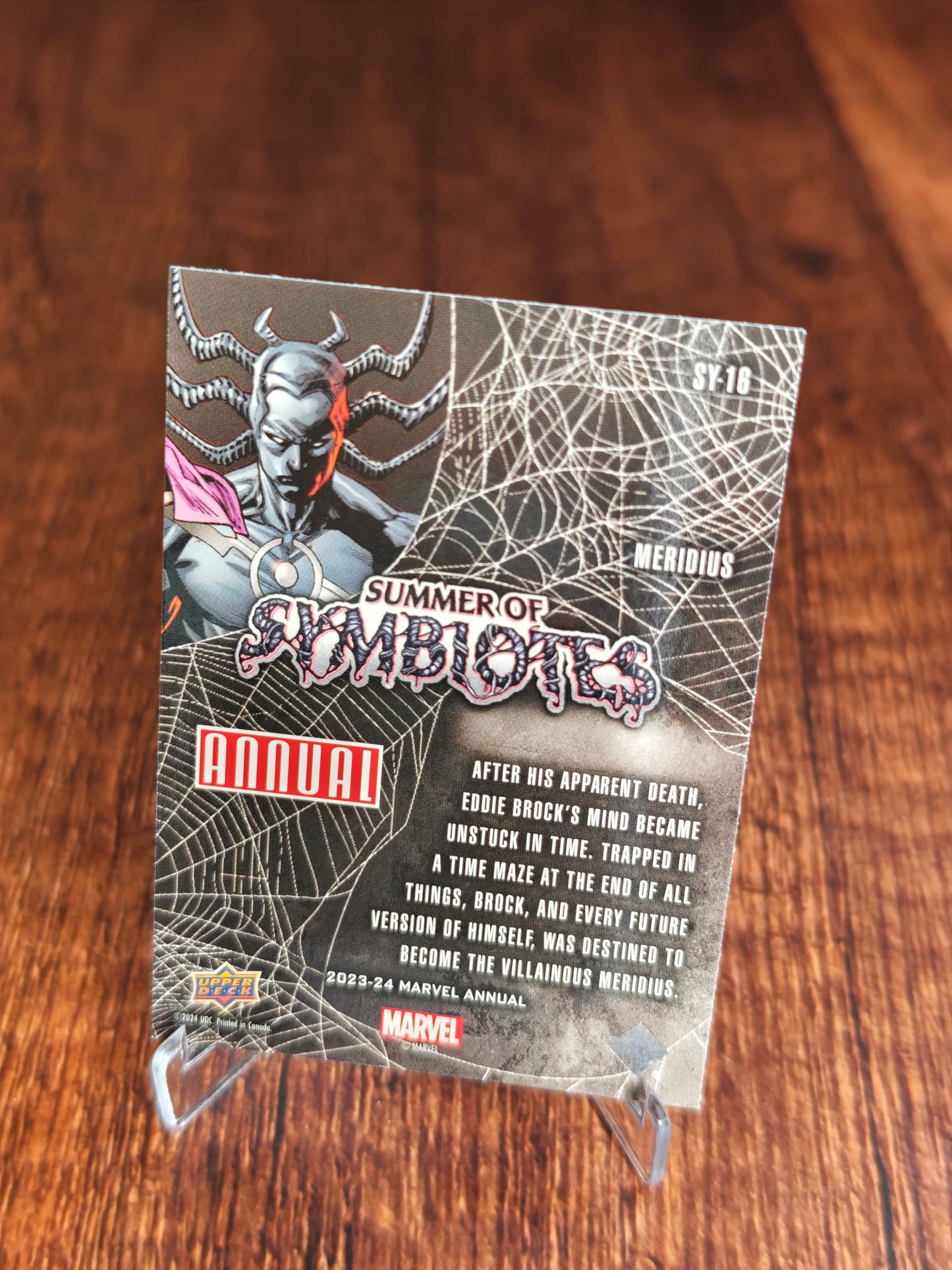 2023-24 Upper Deck Marvel Annual Summer of Simbiotes Meridius