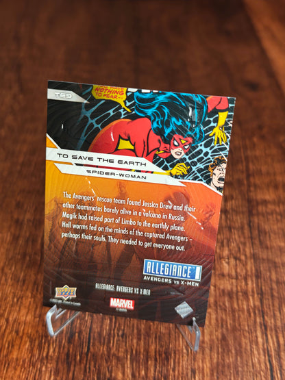 2023 Upper Deck Marvel Avengers vs X-Men To Save the Earth Spider-Woman