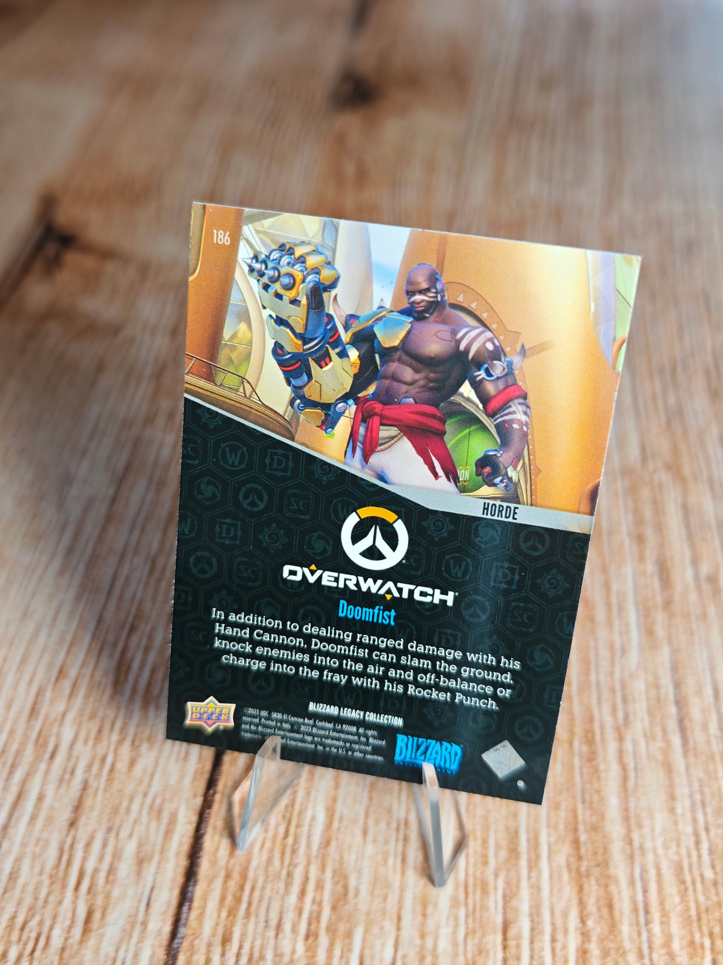 2023 Upper Deck Blizzard Legacy Collection #186 Horde Red - Doomfist