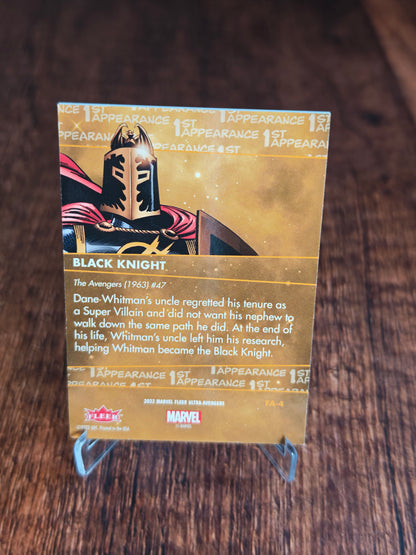 2022 Fleer Ultra Avengers Black Knight 1st Appearances Green