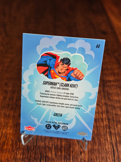 Fleer Ultra Superman Clark Kent Green