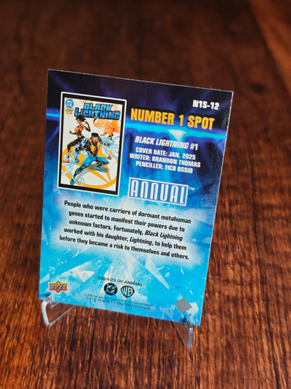 2024-25 Upper Deck DC Annual Number 1 Spot Black Lightning