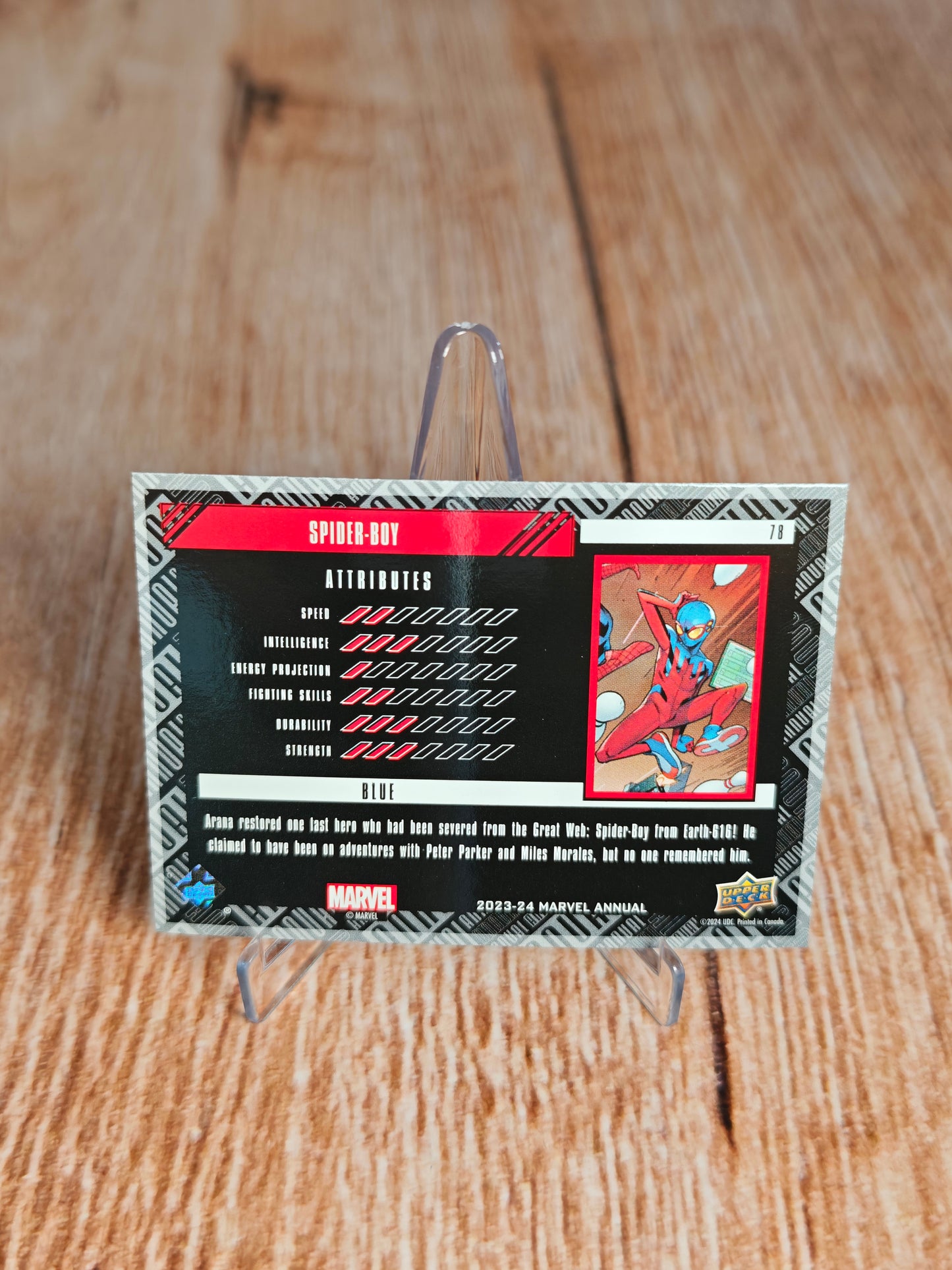 2023-24 Upper Deck Marvel Annual Spider-Boy Blue